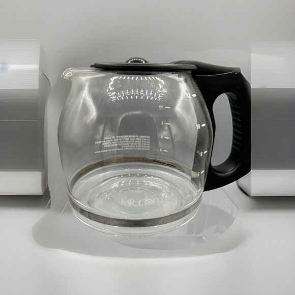 Mr Coffee 12 Cup Replacement Carafe Coffee Pot Glass Decanter Black - Picture 2 of 5